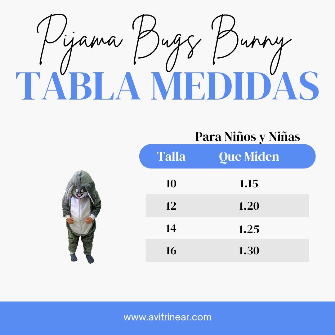 Sumérgete en lujo y comodidad con nuestra Pijama Térmica Enteriza de Bugs Bunny. Mantente abrigado y con estilo, sin comprometer la diversión.