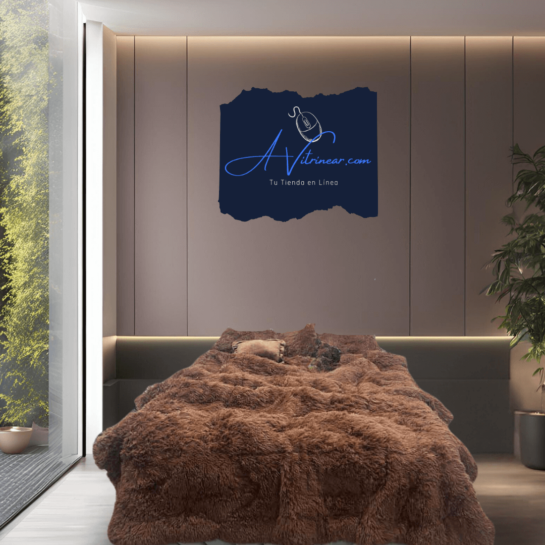 Experimenta el lujo y la suavidad del edredón de peluche. Diseño elegante, fácil cuidado y confort en todas las estaciones. ¡Descansa mejor hoy!