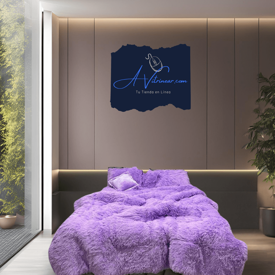 Experimenta el lujo y la suavidad del edredón de peluche. Diseño elegante, fácil cuidado y confort en todas las estaciones. ¡Descansa mejor hoy!