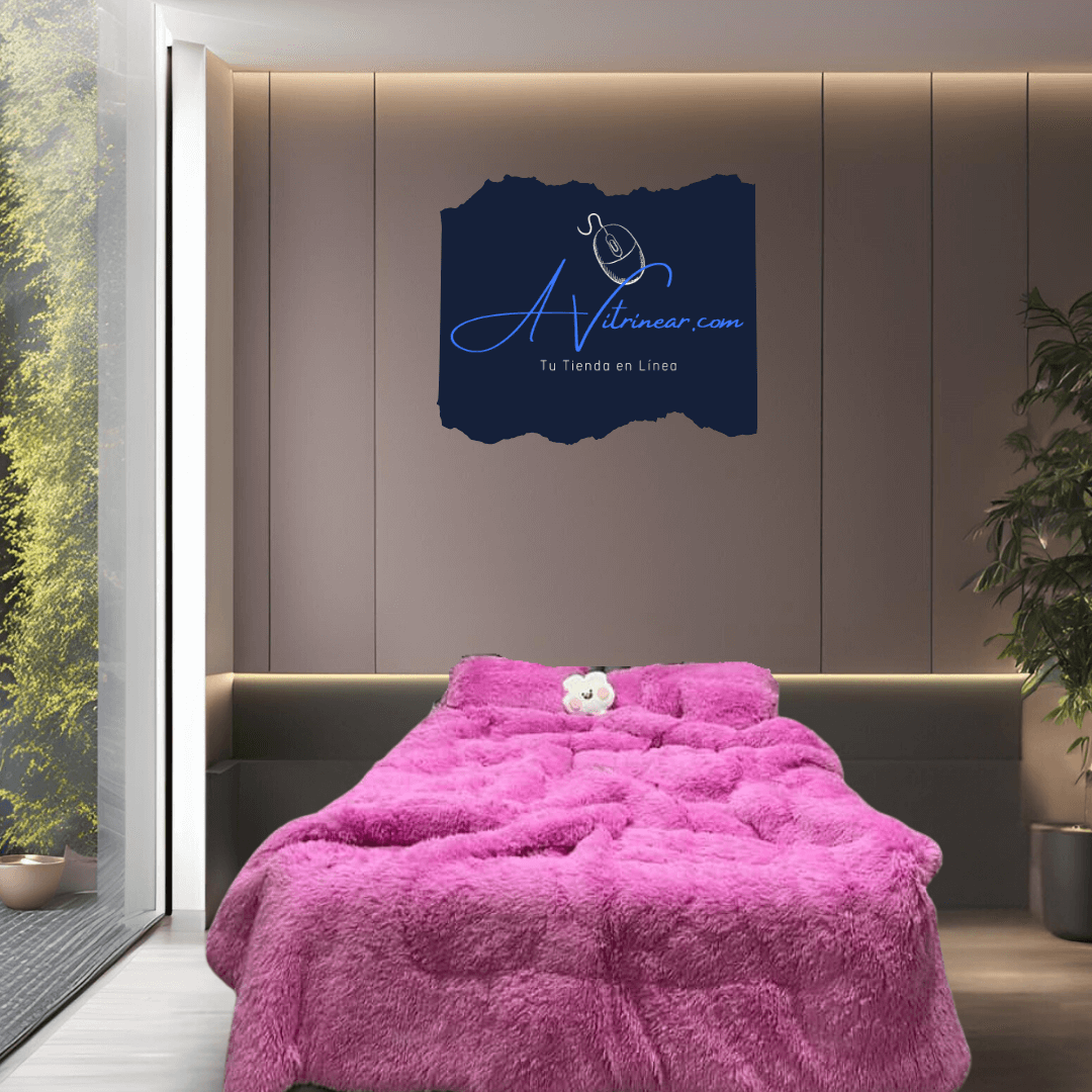 Experimenta el lujo y la suavidad del edredón de peluche. Diseño elegante, fácil cuidado y confort en todas las estaciones. ¡Descansa mejor hoy!