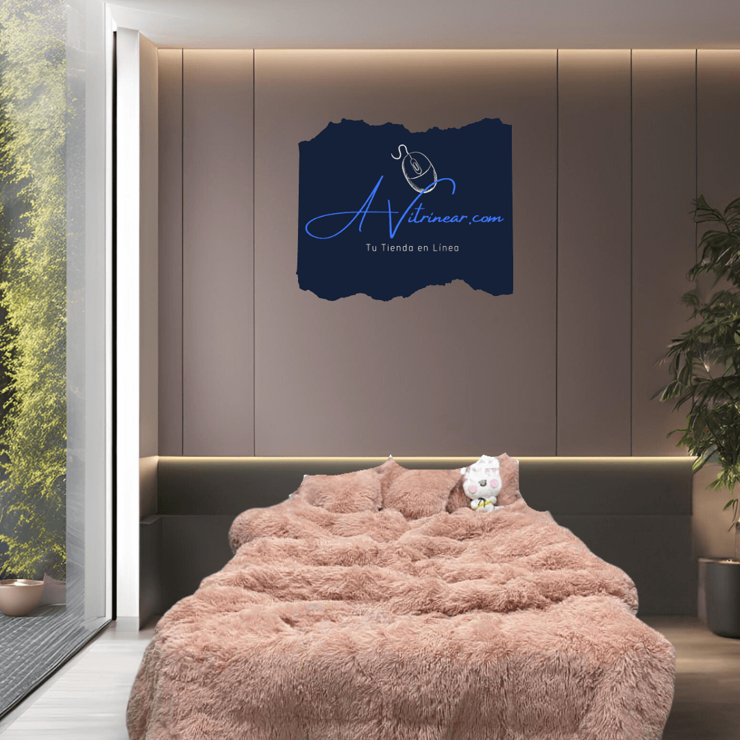 Experimenta el lujo y la suavidad del edredón de peluche. Diseño elegante, fácil cuidado y confort en todas las estaciones. ¡Descansa mejor hoy!