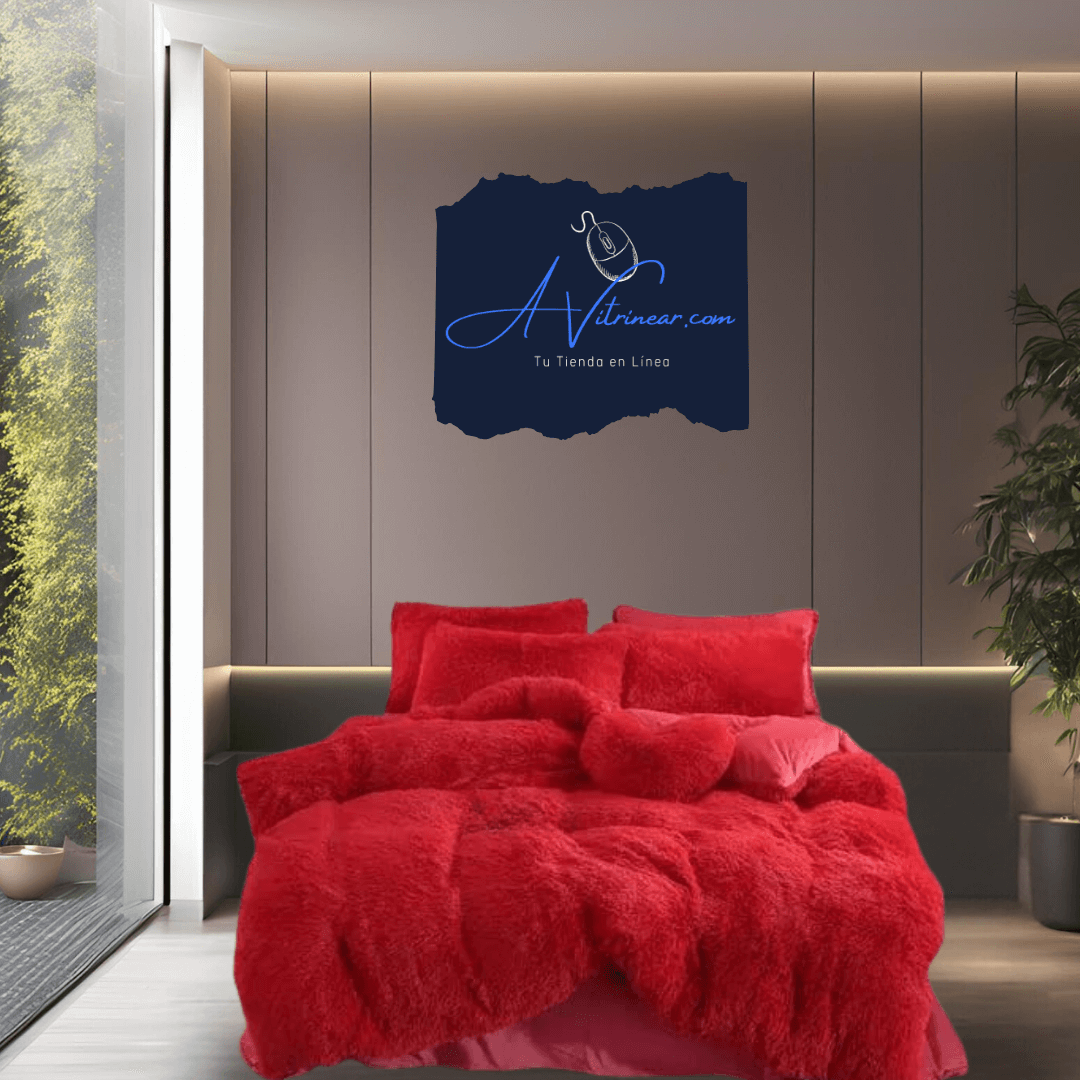 Experimenta el lujo y la suavidad del edredón de peluche. Diseño elegante, fácil cuidado y confort en todas las estaciones. ¡Descansa mejor hoy!